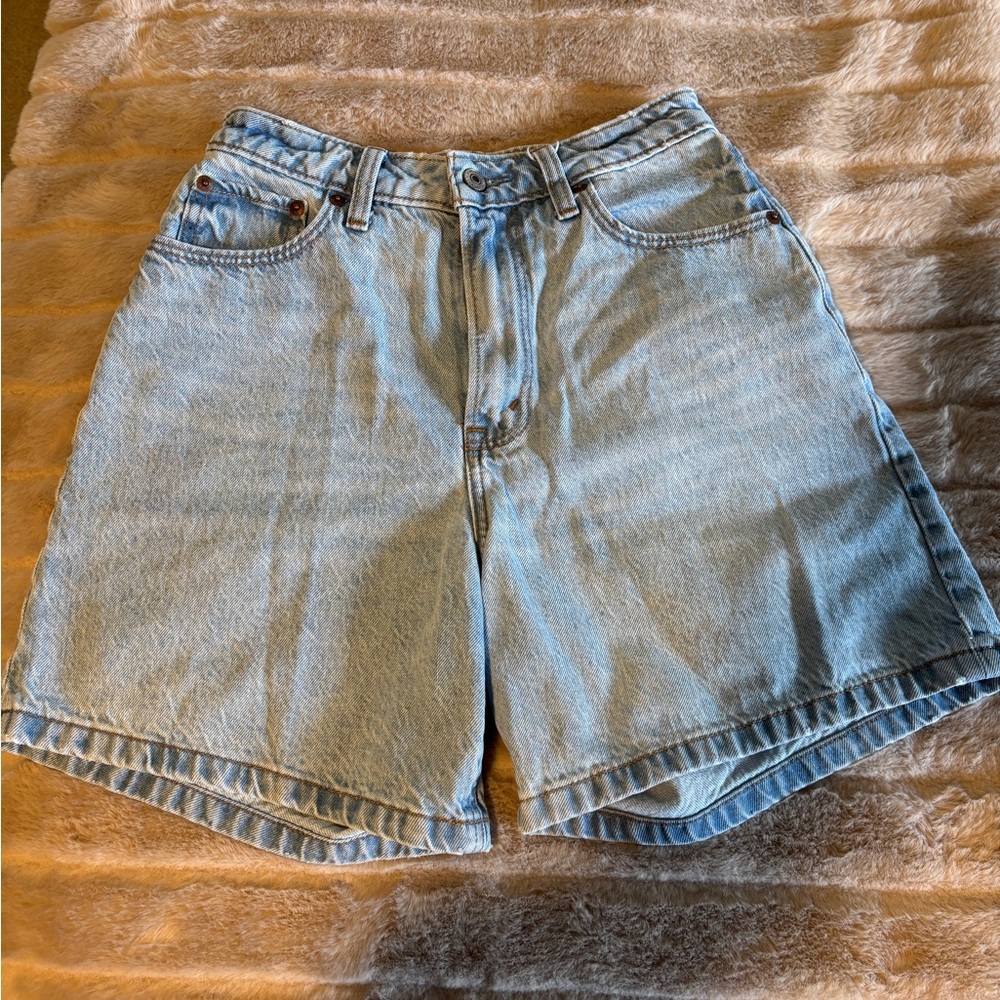 Abercrombie & Fitch High Rise Denim Shorts
